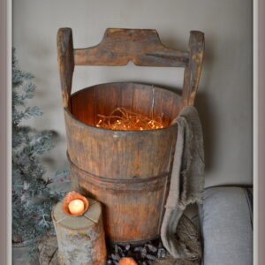 Oude houten Chinese ton