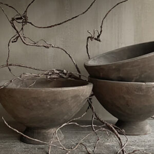 Spatscherm "houten schaaltjes" 60x90