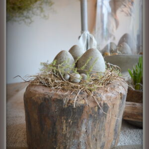 stoer en landelijk wonen. Oude poer met handvat.