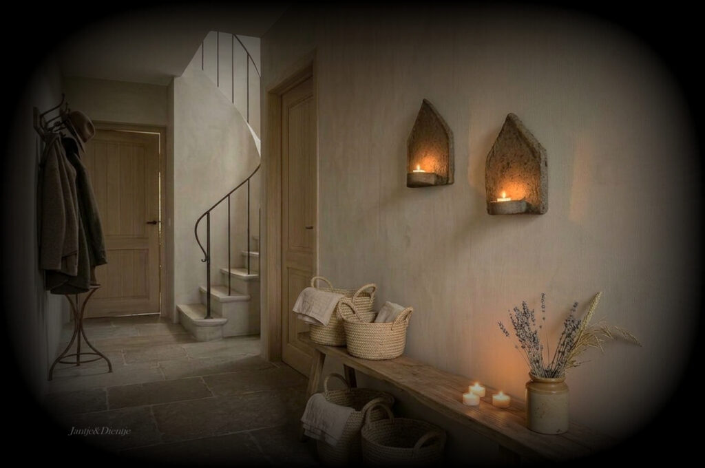 stoer en landelijk wonen. Wandlichtjes Trapa Living