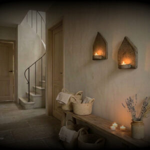 stoer en landelijk wonen. Wandlichtjes Trapa Living